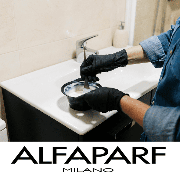 Alfaparf Milano Färbeschale Schwarz.